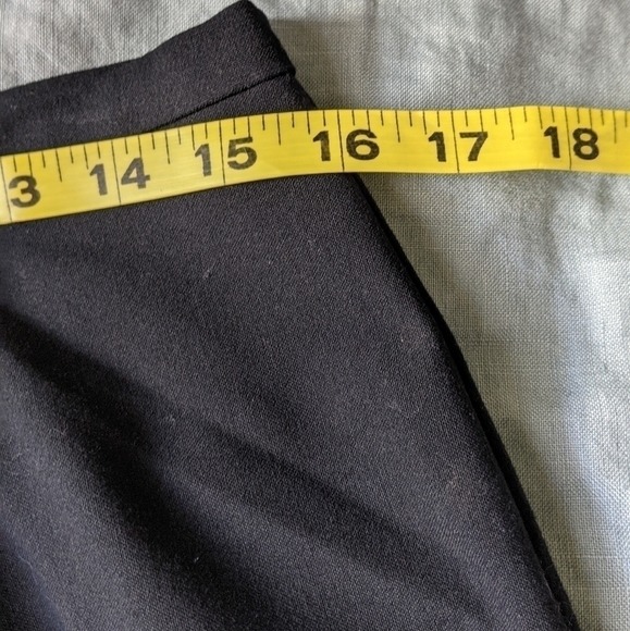 VINTAGE Sigrid Olsen High Waist Crop Pant Black 10 Langenlook - Picture 11 of 12